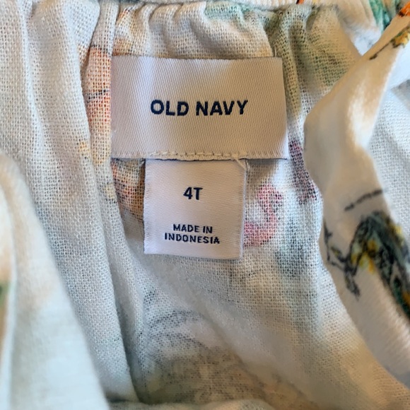 Old Navy- Linen Beach Dress- 4T - Picture 4 of 5